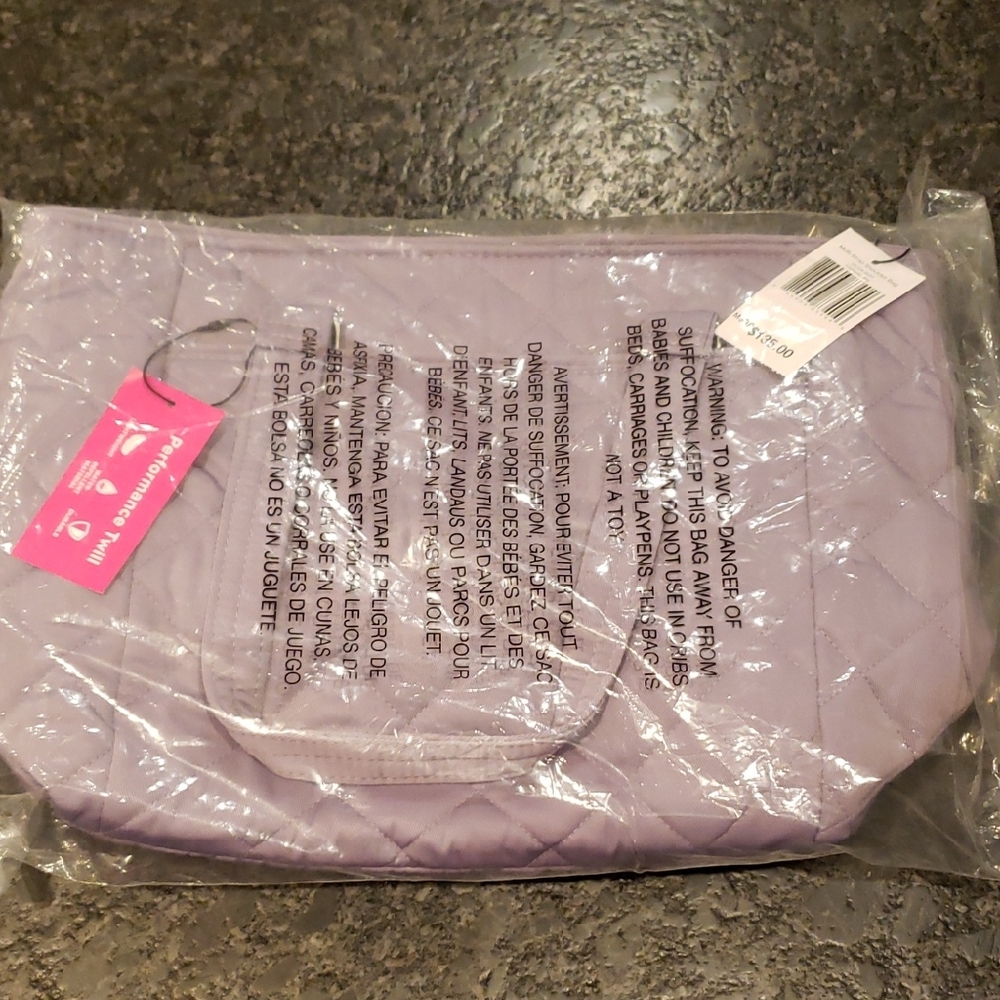 NWT Vera Bradley Multi Strap Shoulder BAG In Lavender Sky Quilted Women's Bag
